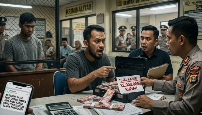 Gila Judi Online! Kasir Toko Grosir di Medan Gasak Rp82 Juta, Kini Meringkuk di Sel Polrestabes Medan