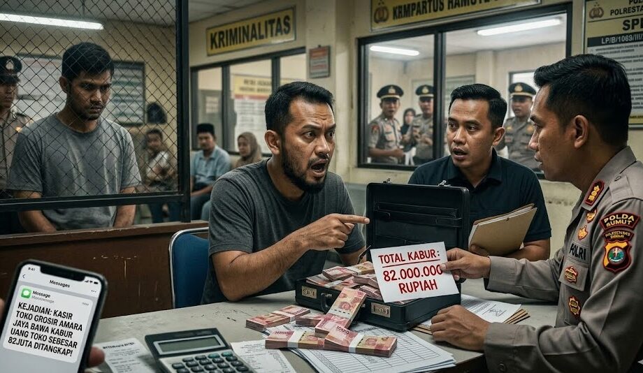 Gila Judi Online! Kasir Toko Grosir di Medan Gasak Rp82 Juta, Kini Meringkuk di Sel Polrestabes Medan