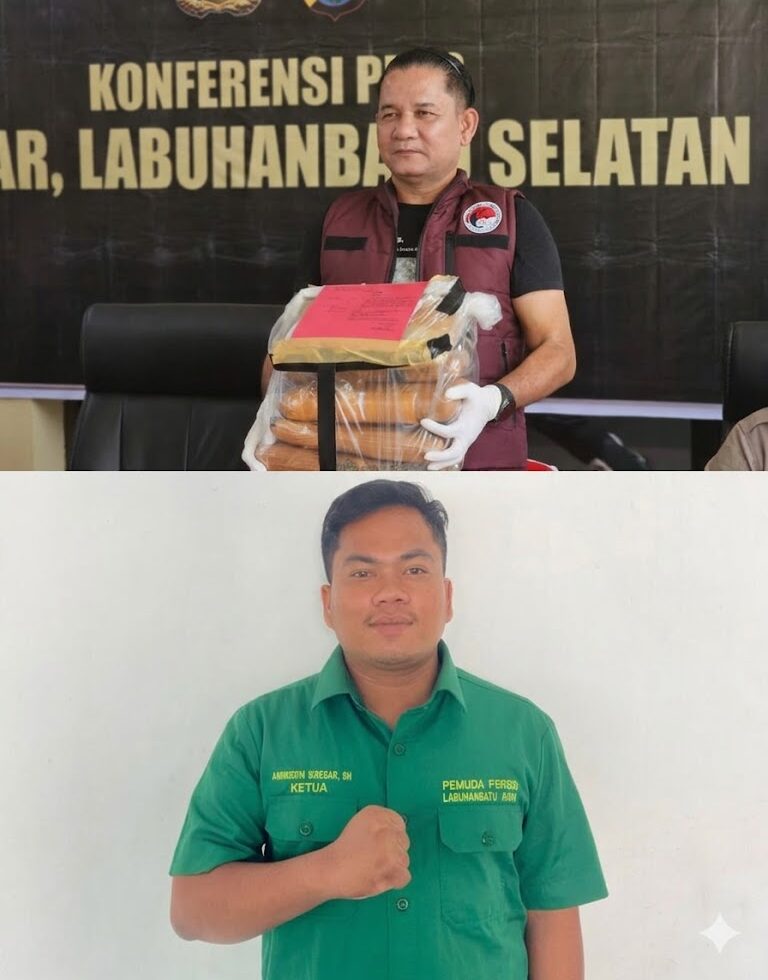 Amiruddin Siregar SH Puji Konsistensi AKP M. Lumban Gaol Sikat Jaringan Narkoba di Bumi Labusel
