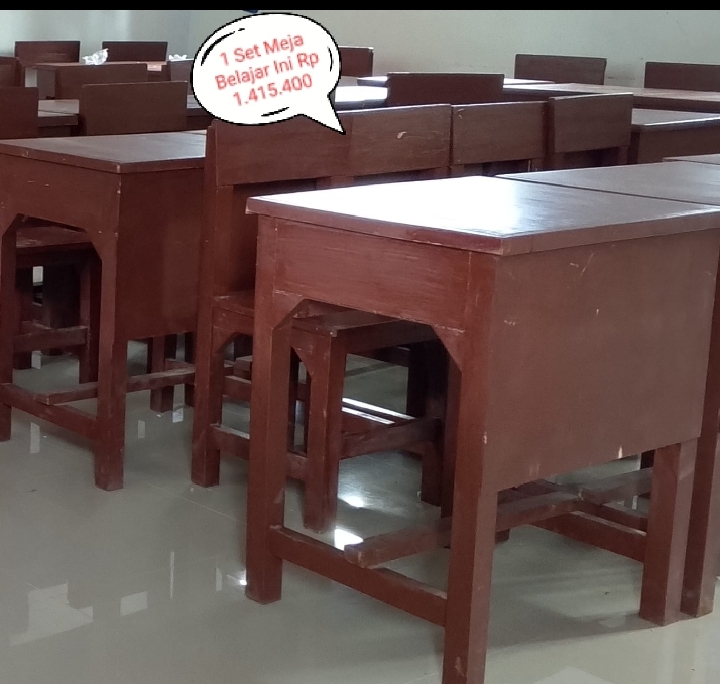 Rp 1,4 Juta 1 Set Meja Belajar Dibandrol Dinas Pendidikan Deli Serdang 